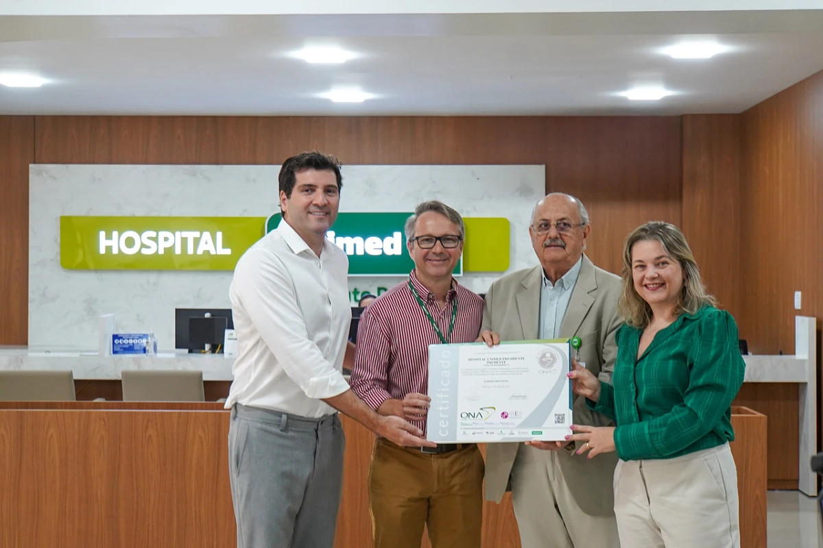 Certificação ONA: Hospital Unimed Prudente está entre os 6% reconhecidos no país